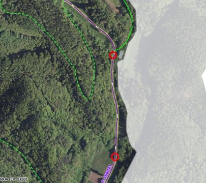 Popolna zapora LC 358 021 Dobovec-Trlično-Log